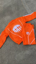 Orange track suite